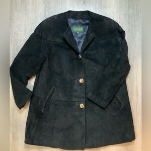 Daniel Leather XS Ladies Black Coat - Geniune Leather